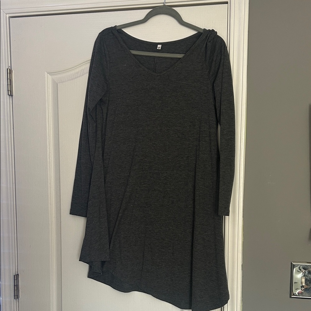 Elegant Black Long Sleeve Dress